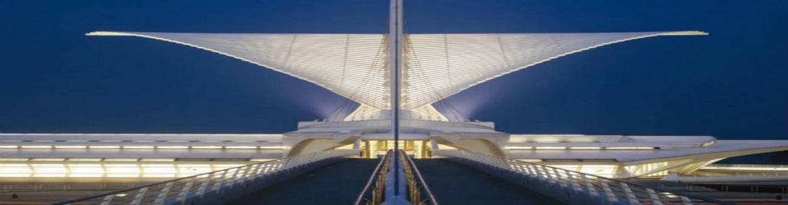 il padiglione Quadracci realizzato da Calatrava a Milwaukee