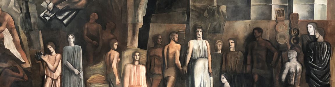 dipinto murale di Mario Sironi