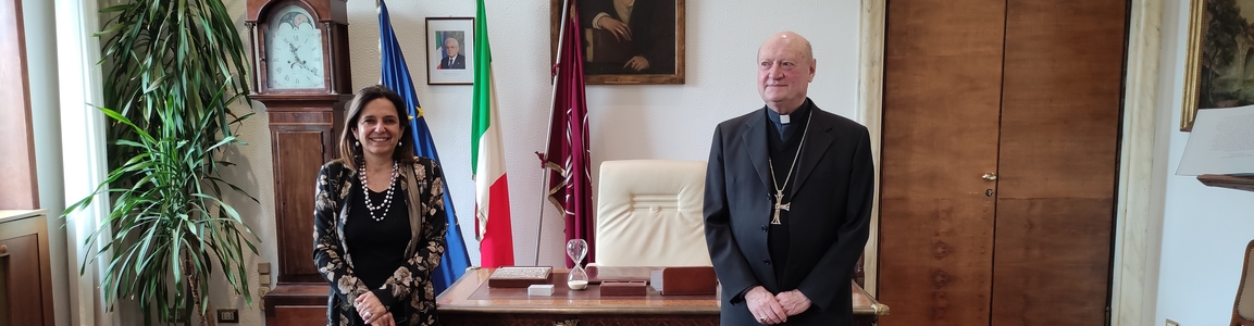 incontro tra la rettrice e il cardinal Ravasi