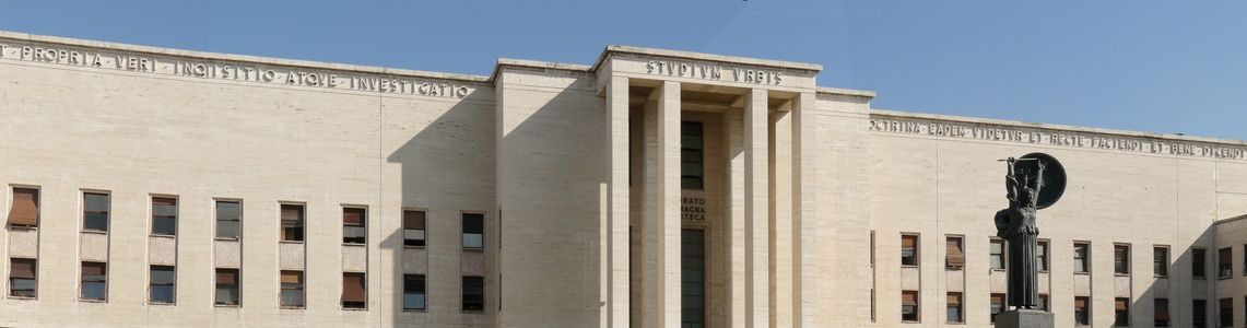 panorama piazzale del rettorato città universitaria Sapienza