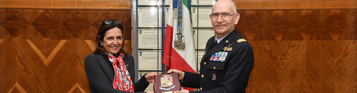 rettrice Polimeni e generale Rosso
