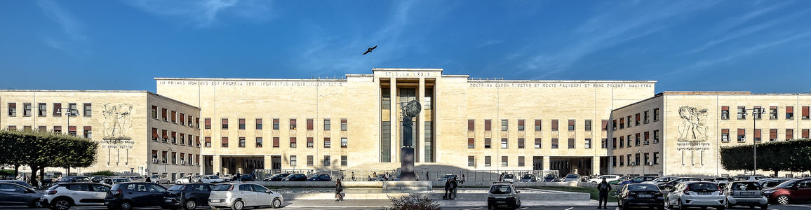 Città universitaria - Minerva e fontana