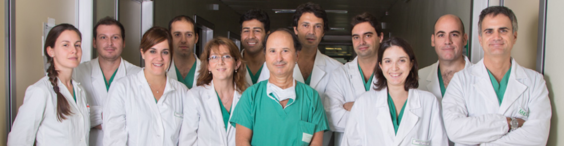Equipe dell'Unità operativa di Chirurgia toracica
