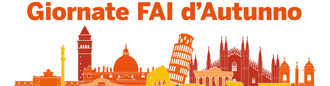 Skyline di varie città italiane e ombre di persone che passeggiano