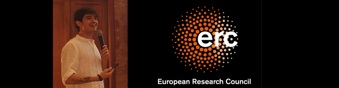 foto di ragazzo e logo dell'european research council