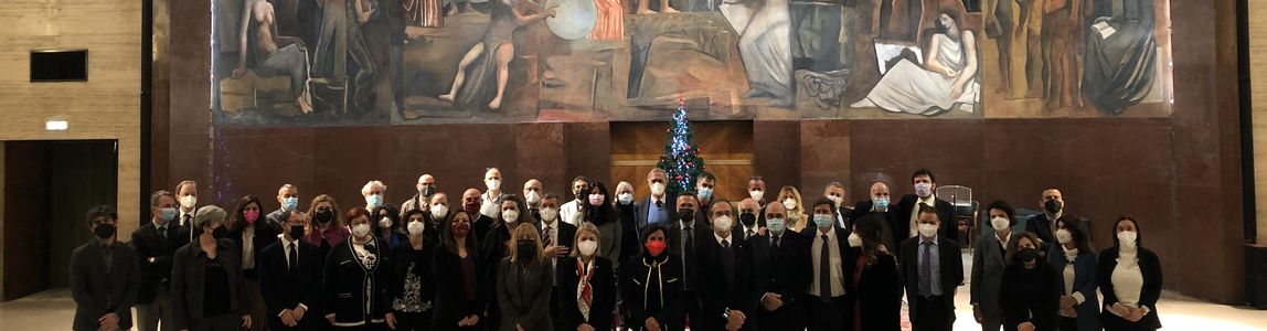 foto di gruppo in aula magna
