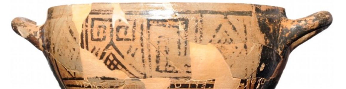 La Coppa di Nestore, tomba 168 dalla necropoli di Pithekoussai, Museo Archeologico Nazionale di Villa Arbusto, Lacco Ameno (isola di Ischia, NA). Per gentile concessione della Soprintendenza Archeologia Belle Arti e Paesaggio per l'area metropolitana di Napoli.