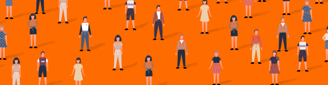 figure stilizzate di donne e uomini 