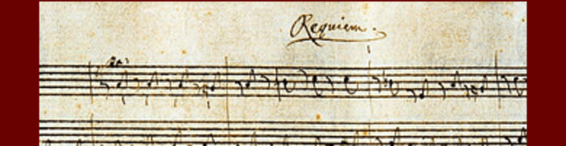 partitura originale del Requiem di Mozart