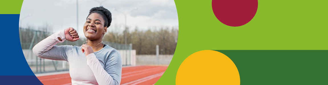 ragazza che fa atletica