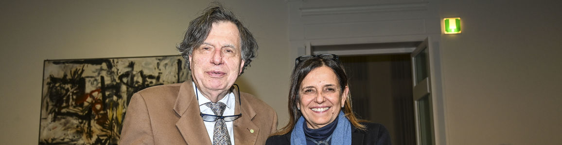 Giorgio parisi e Antonella Polimeni con il Premio