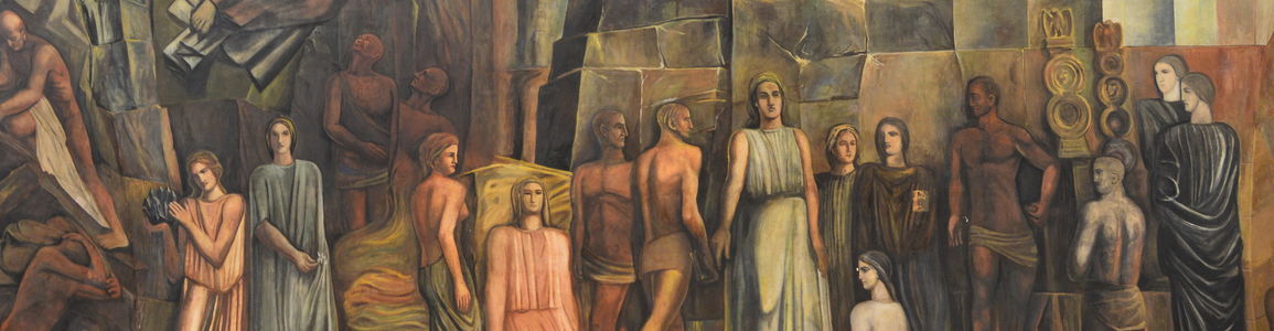 pittura di Mario Sironi in aula magna