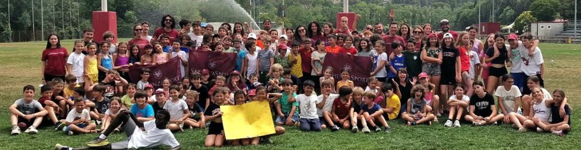 Ragazzi e ragazze del centro estivo Sapienza Sport