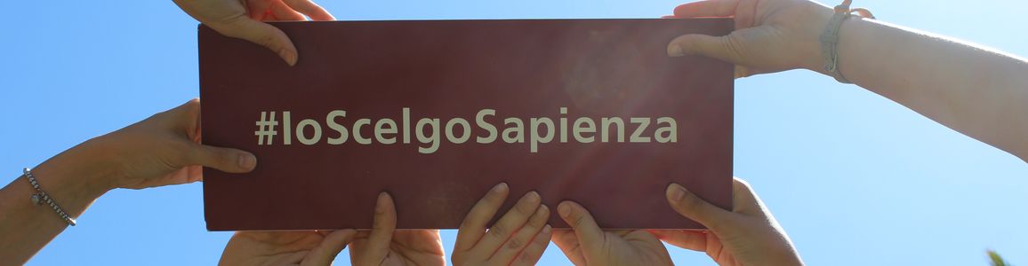 mani e cartello io scelgo sapienza