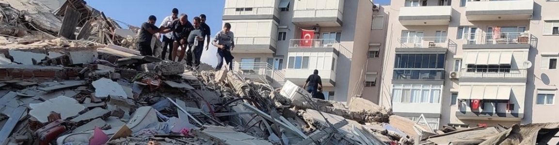 immagine della devastazione dopo il terremoto