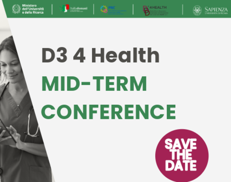 Aperte le registrazioni alla Mid-term Conference di D3 4 Health