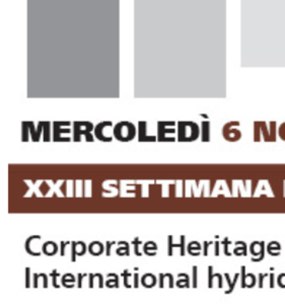 Corporate heritage communication & social impact. International hybrid conference
