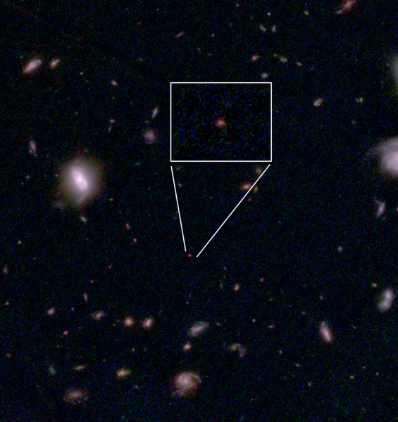 JWST osserva un antichissimo buco nero supermassiccio a “riposo” dopo un