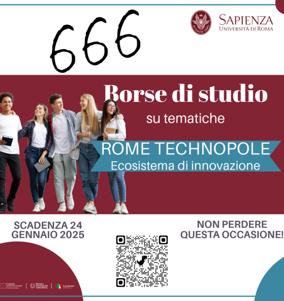 Borse di studio disponibili per studenti Sapienza