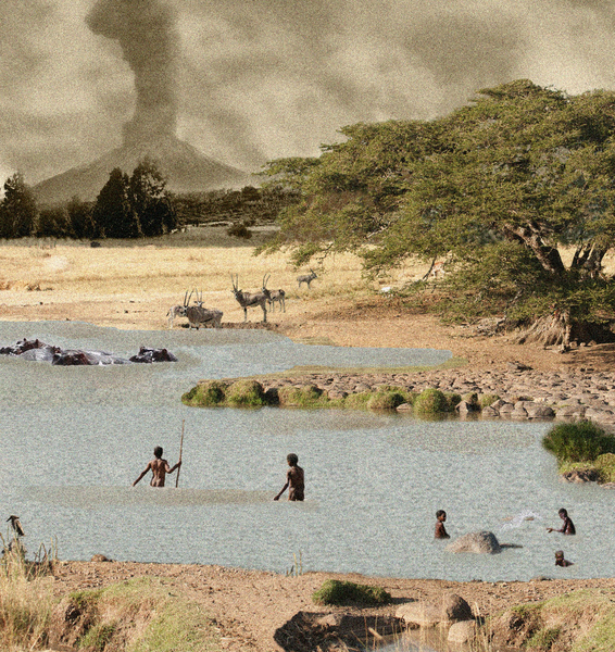 Bambini in acqua un milione di anni fa: scoperte impronte fossili umane in un fiume preistorico a Melka Kunture 