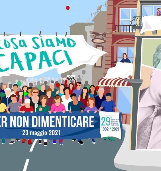 Un lenzuolo contro la mafia. A 29 anni dalla strage di Capaci una campagna social per non dimenticare