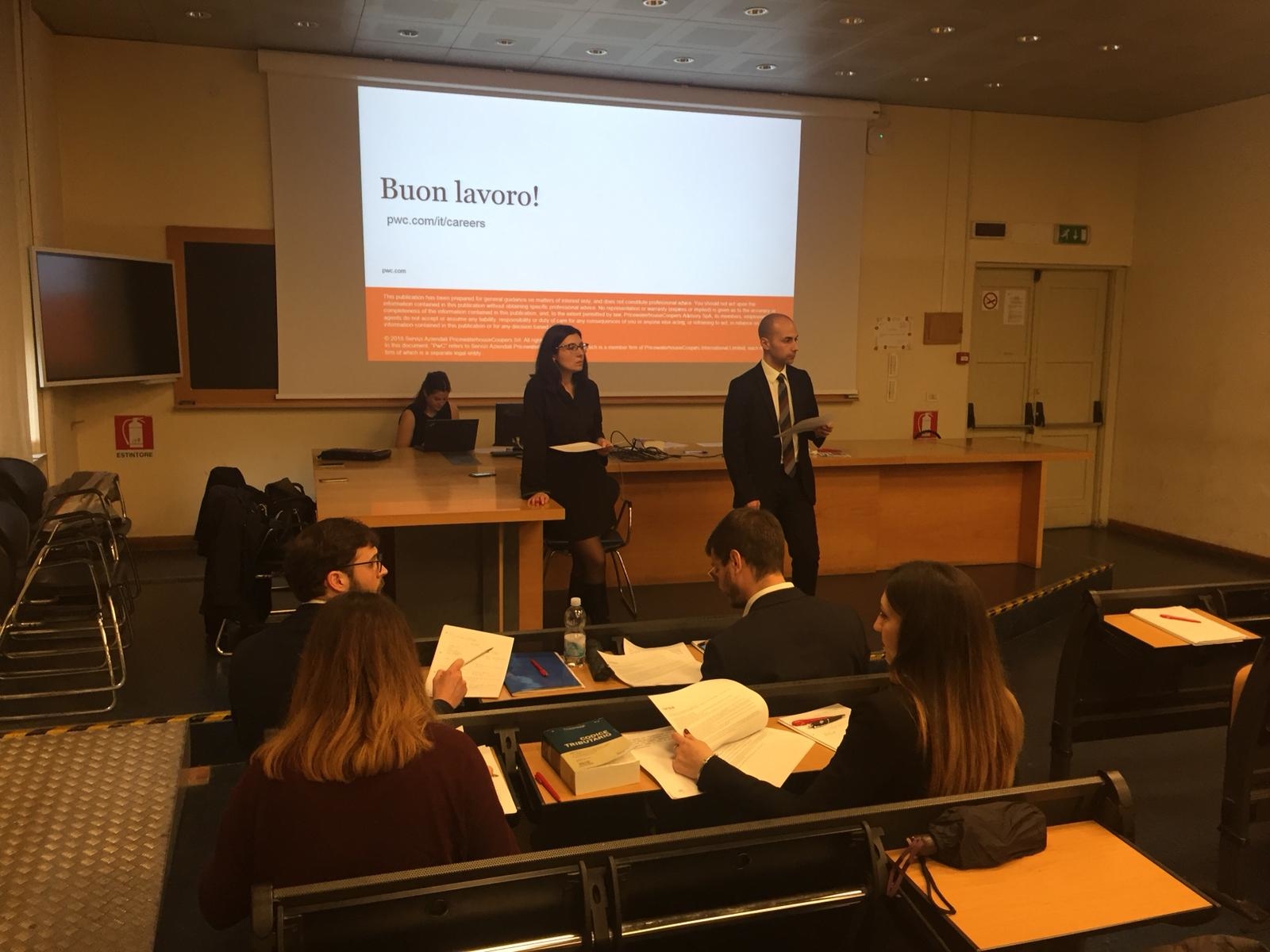 Evento PwC Tax Competition 2019 alla Sapienza
