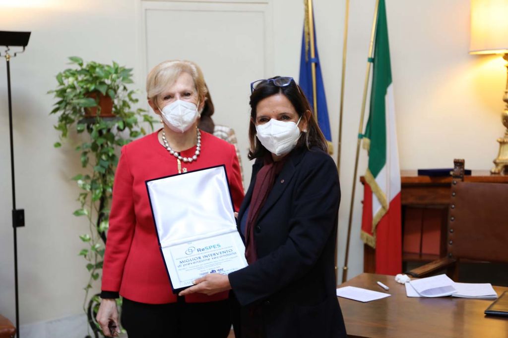 La rettrice Antonella Polimeni con Livia Turco
