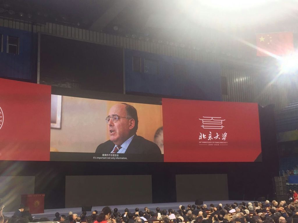 intervento del Rettore Eugenio Gaudio alla Beijing University