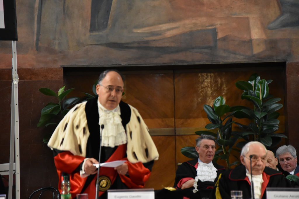 Rettore Eugenio Gaudio (foto di Stefania Sepulcri)