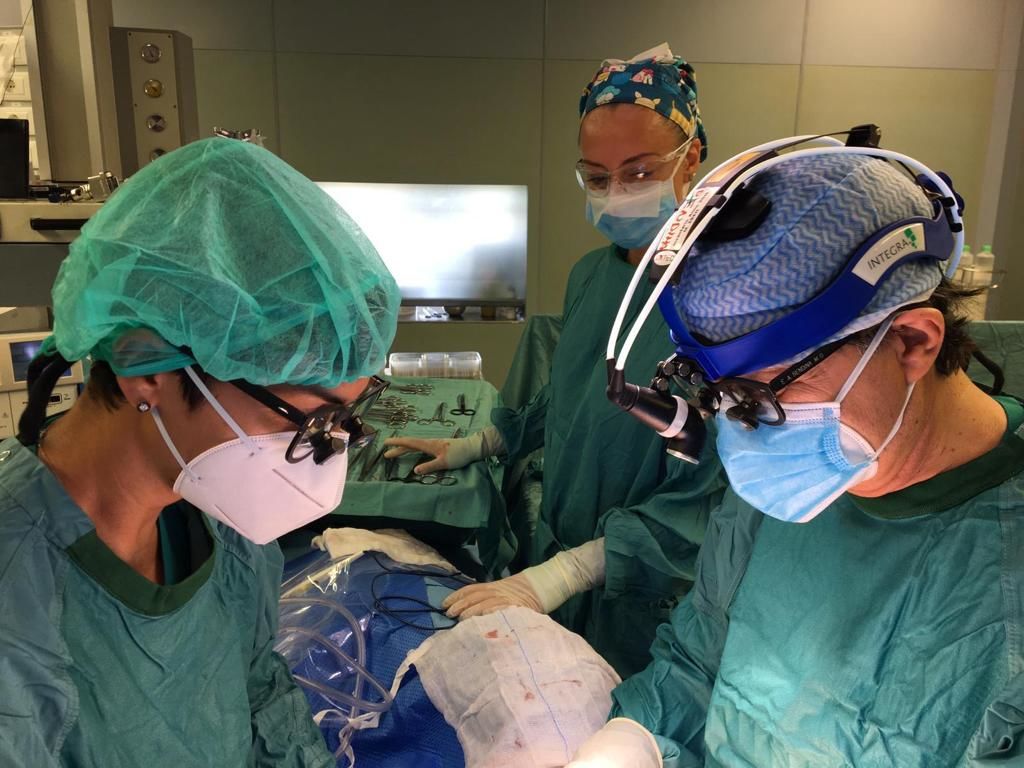 Il team in sala operatoria