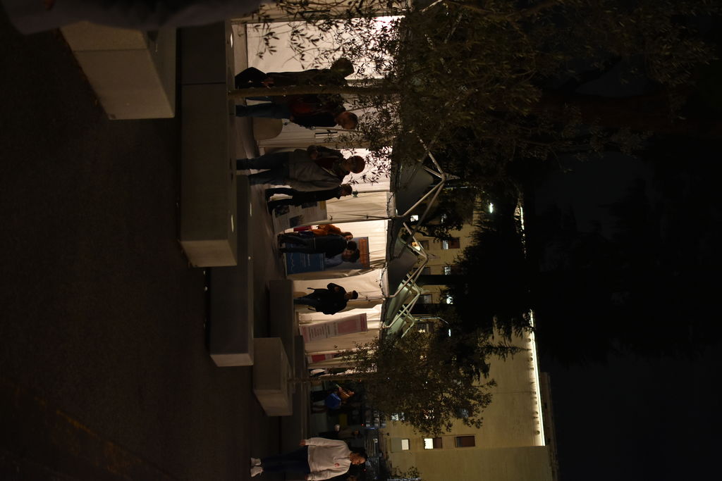 Mercatino solidale nel viale del campus