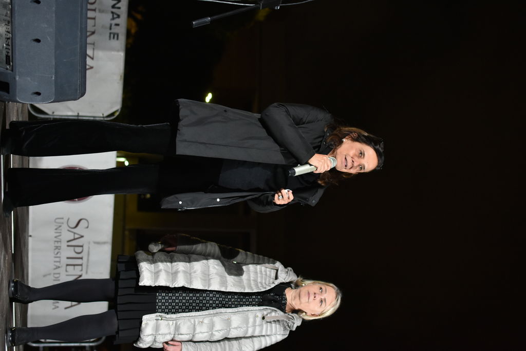 La Rettrice e la Direttrice generale alla cerimonia di accensione