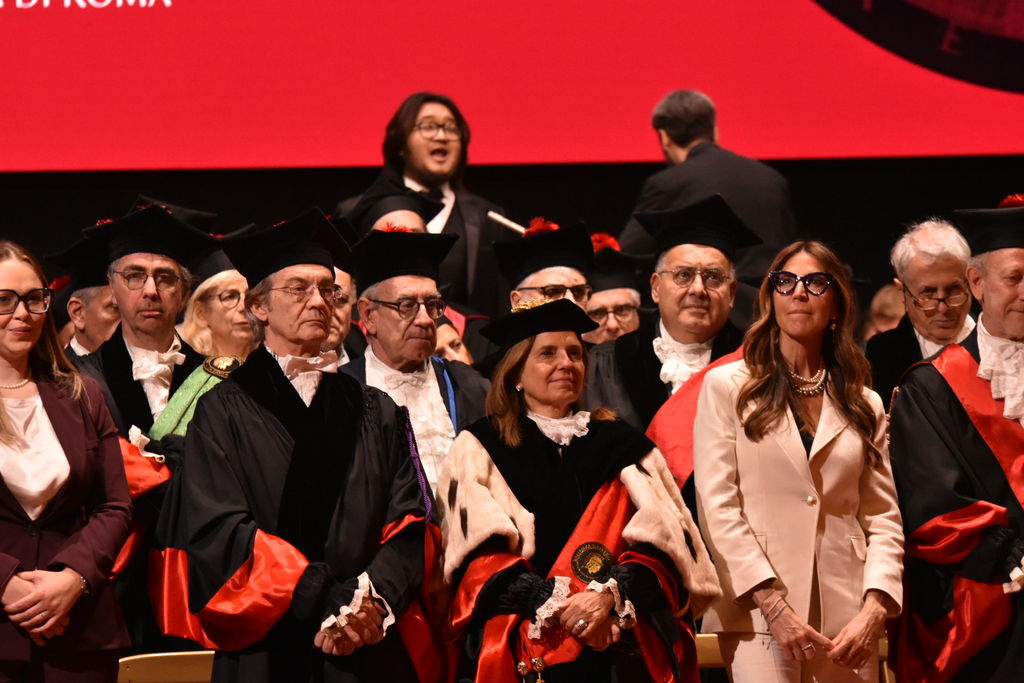 La governance Sapienza durante la cerimonia di inaugurazione