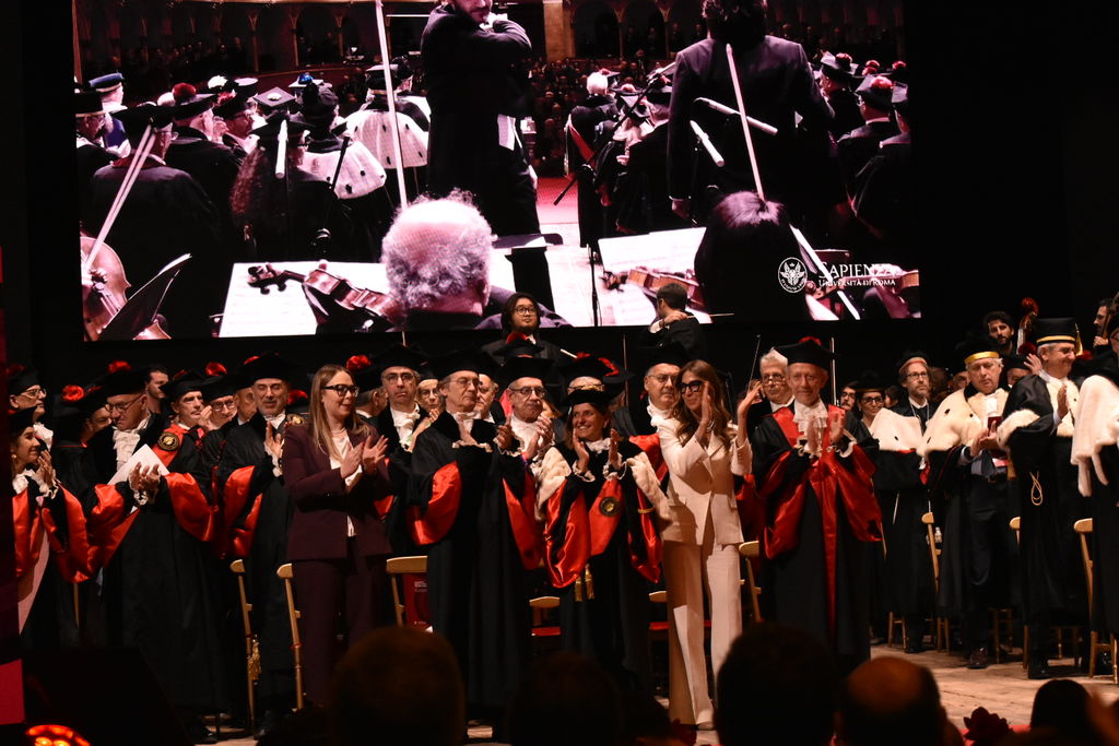 La governance Sapienza e Musa classica durante la cerimonia di inaugurazione
