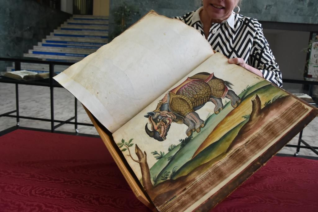 Libro antico a tema zoologico