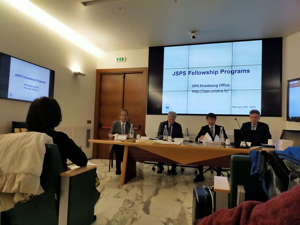 Incontro internazionale con la delegazione della Japan Society for the Promotion of Science - Sede di Straburgo