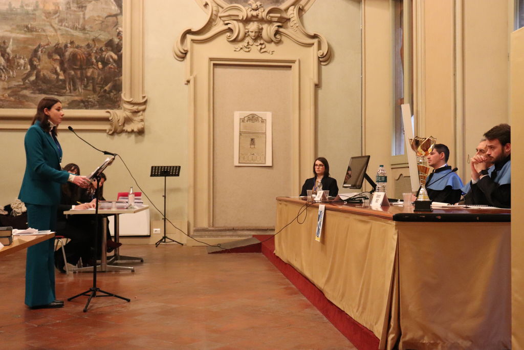 Una delle studentesse durante la simulazione