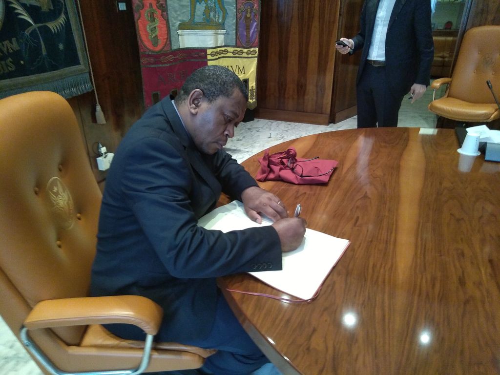 Delegazione della Universidade Eduardo Mondlane