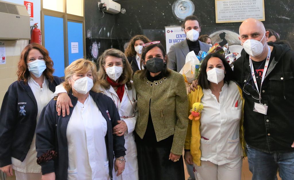 Foto di gruppo con Rettrice