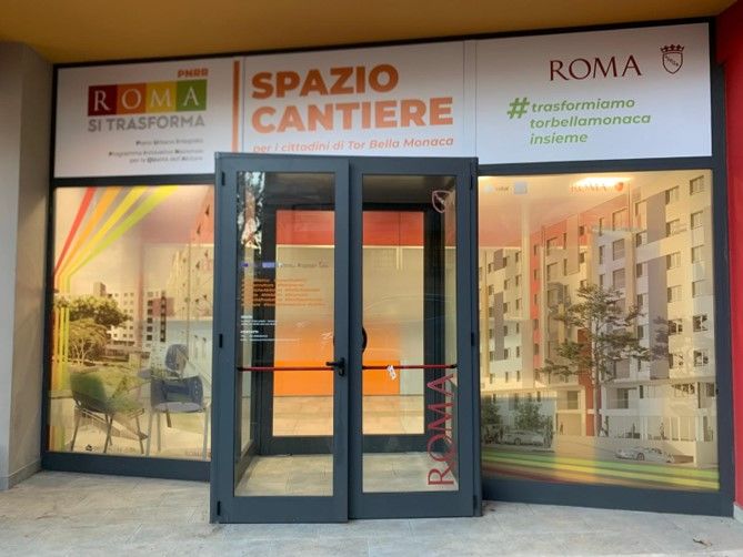 Ingresso dello Spazio cantiere