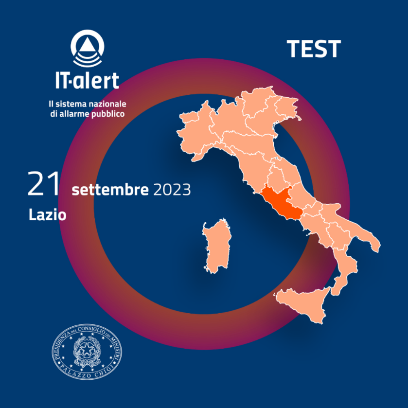 Avviso alla popolazione del Lazio