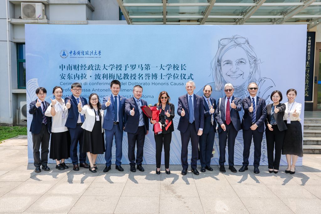 Una delegazione Sapienza in visita alla Zhongnan University of Economics and law