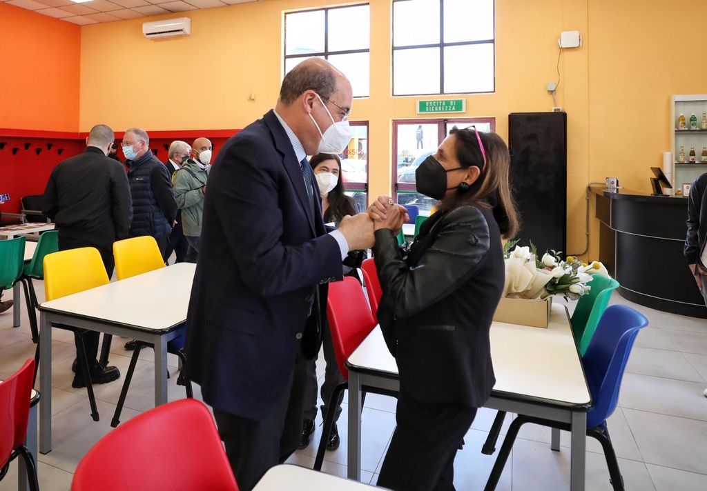 Nicola Zingaretti e Antonella Polimeni