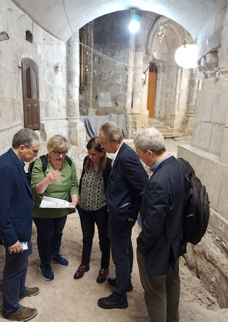 La responsabile della missione Sapienza Francesca Roma Stasolla illustra i lavori