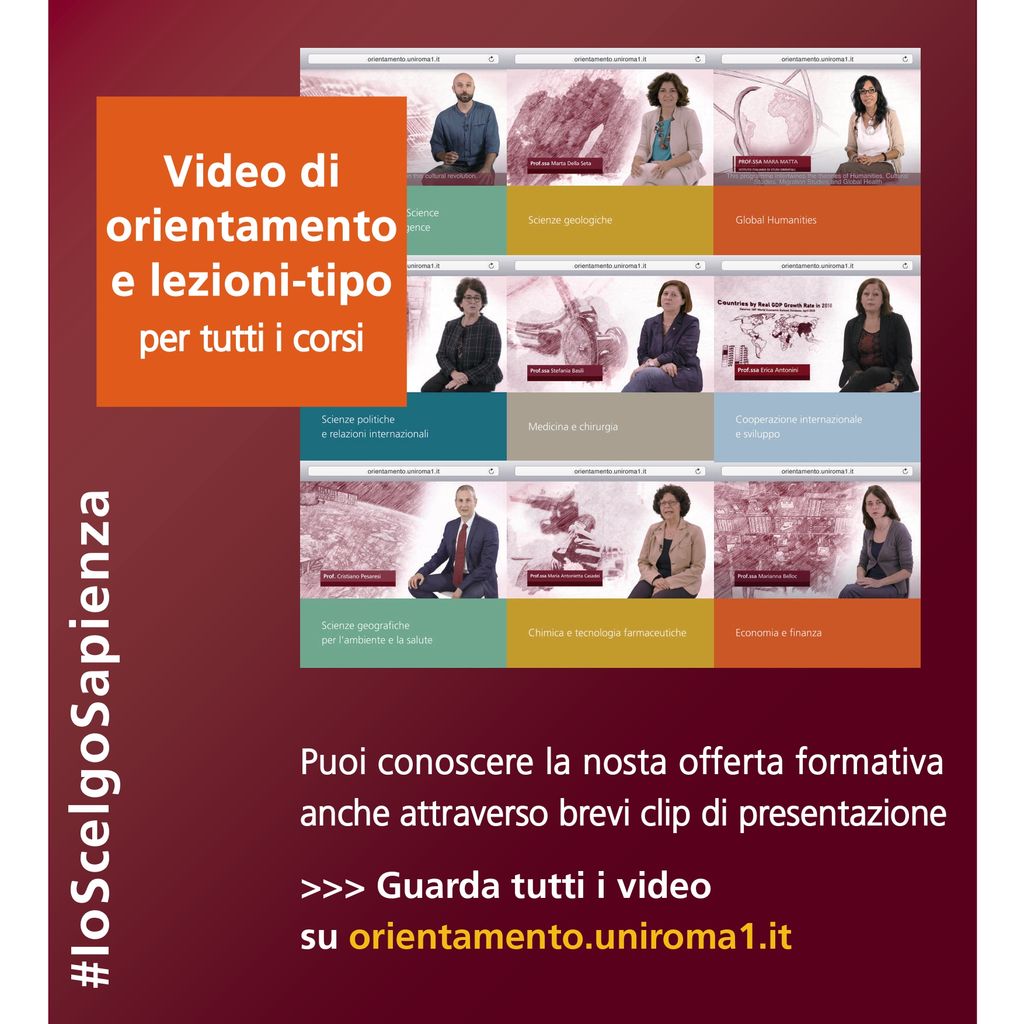 Video di orientamento e lezioni tipo