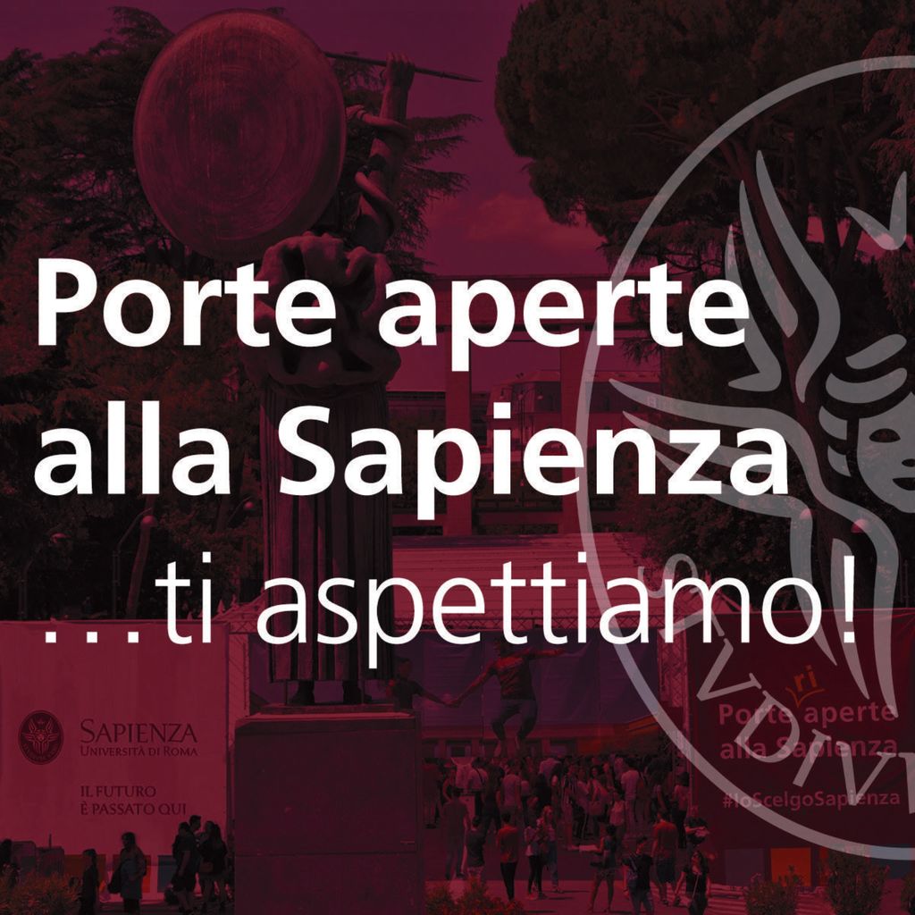 Porte aperte in Sapienza: ti aspettiamo