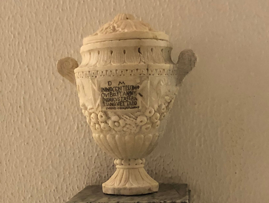 Urna dopo il restauro