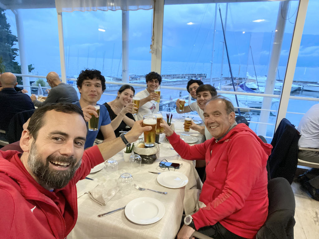 Si festeggia dopo la competizione