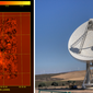 Mappa completa di Andromeda e il Sardinia Radio Telescope