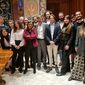 La Rettrice e il Prorettore con alcuni rappresentanti della comunità studentesca